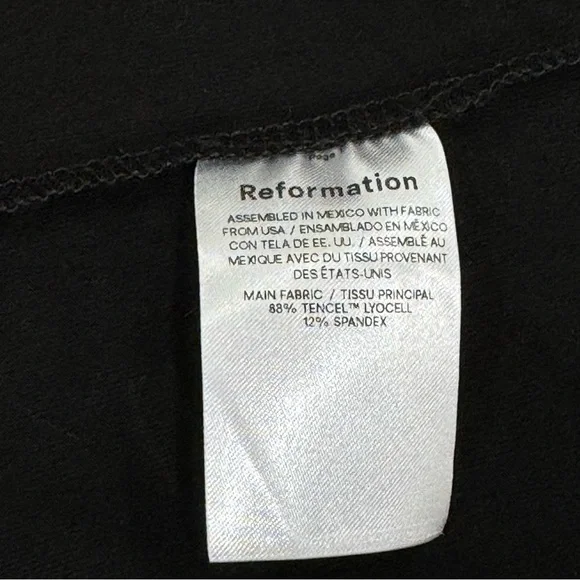 Reformation Adalynn Knit Two Piece Set in Black - Size - Medium - Picture 8 of 11